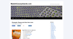 Desktop Screenshot of blog.madeincanaryislands.com